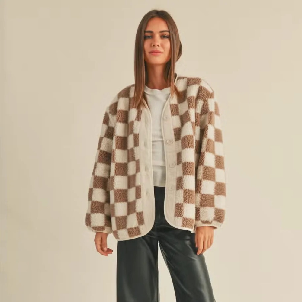 Miou Musa checkered pattern jacket